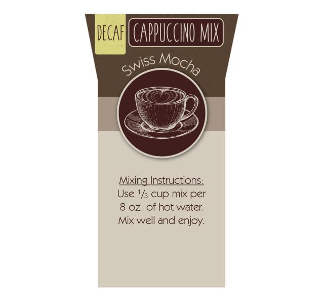Decaf Swiss Mocha Cappuccino Mix 14 Ounce Bag E363