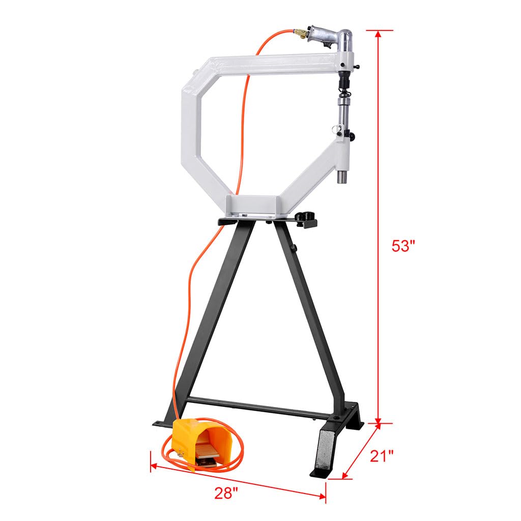 Pneumatic Planishing Hammer, Heavy Duty Metal Shaping Tool with Foot Pedal H6062
