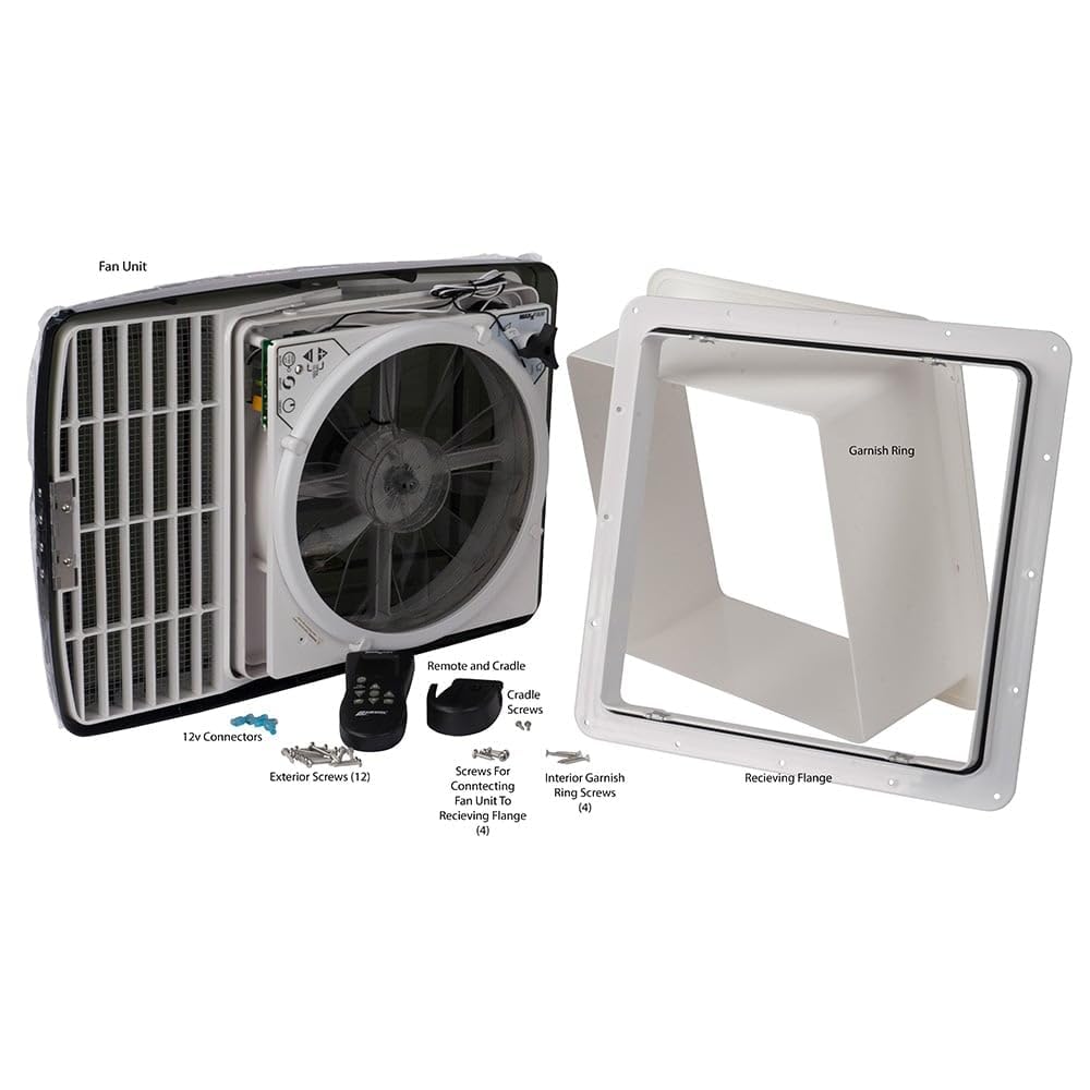 White 10-Speed Reversible Fan and Vent Cover S5500