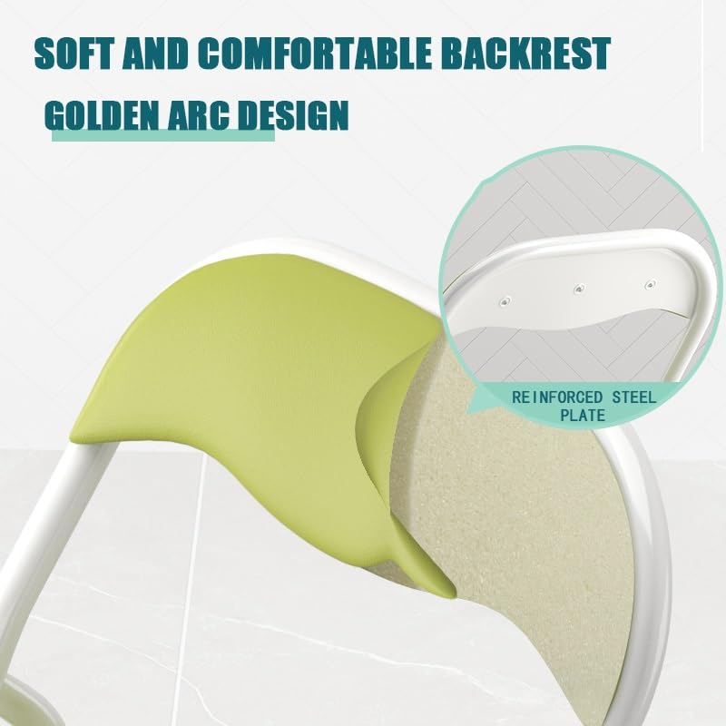 Black Padded Folding Chair with Backrest and Footrest R398162