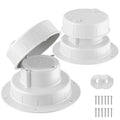 Aluminum RV Plumbing Vent Cap, Camper Roof Sewer Cap White 2 Packs G910