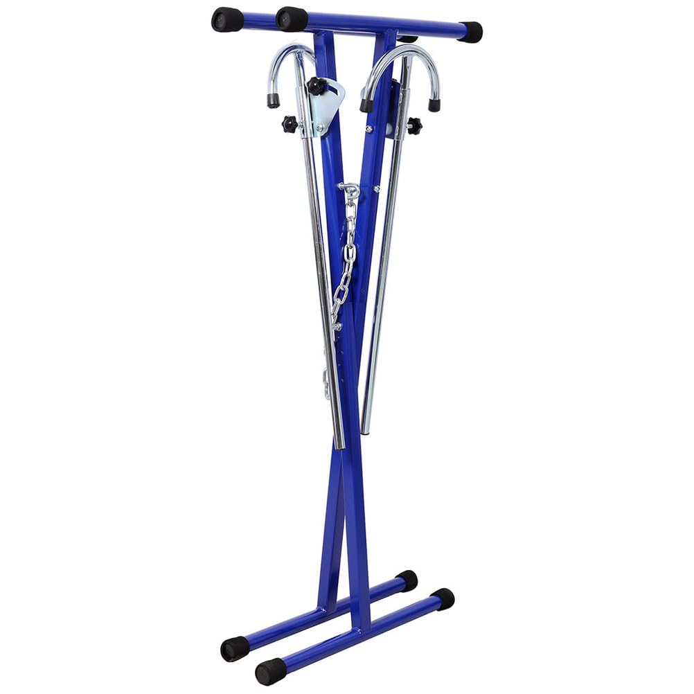 Folding Steel Bumper Stand, 200 LBS Capacity Adjustable with Extendable Arms O531