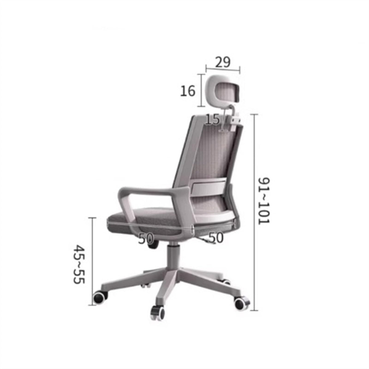 Orange Ergonomic Mesh High Back Office Chair N868919