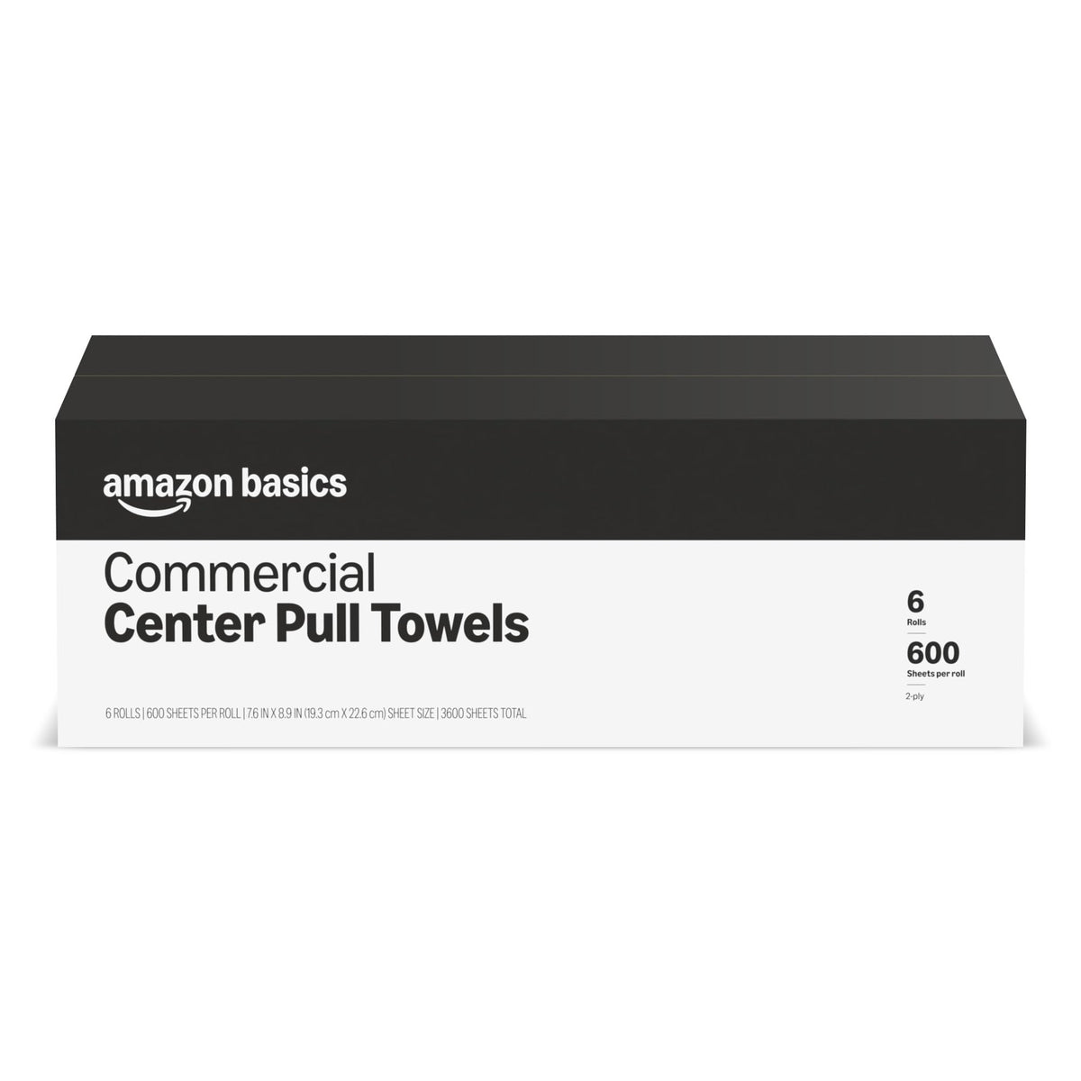 2-Ply White Center Pull Paper Towels, 600 Sheets per Roll (6 Rolls) W5081