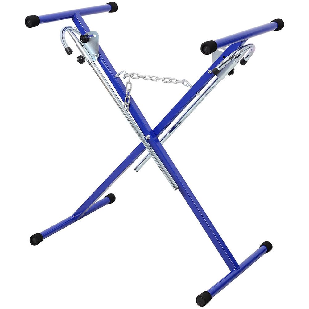 Folding Steel Bumper Stand, 200 LBS Capacity Adjustable with Extendable Arms O531