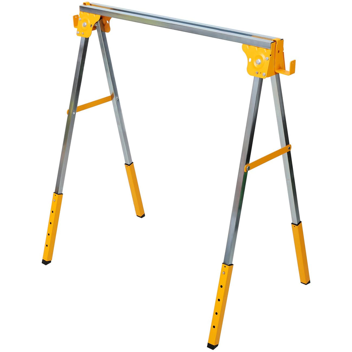 2 Pack Adjustable Height Folding Steel Sawhorse Q99122