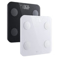 Digital Bathroom Scale 400 lb Black White N3666