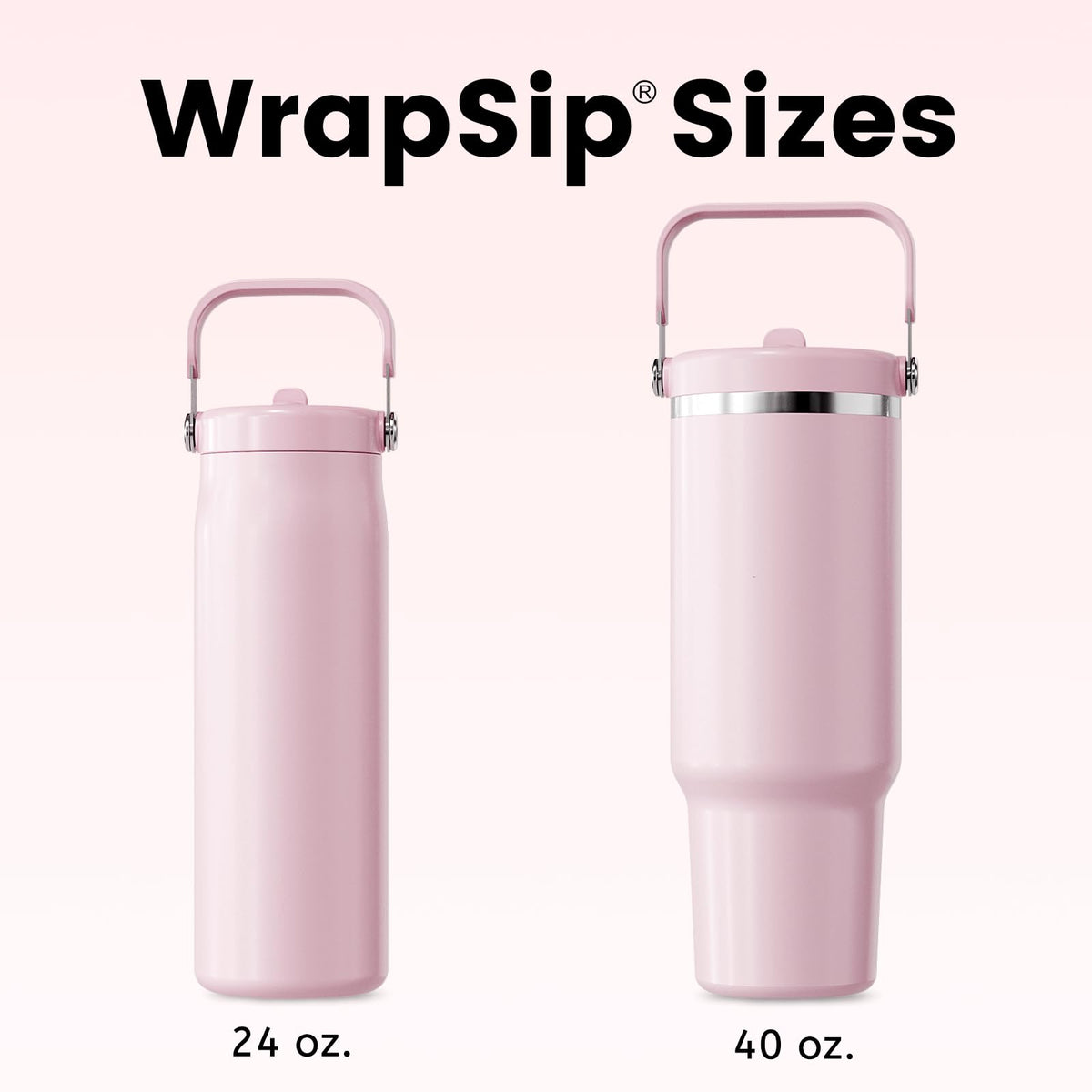 24 oz Insulated Tumbler with Flip Straw and Handle P587242