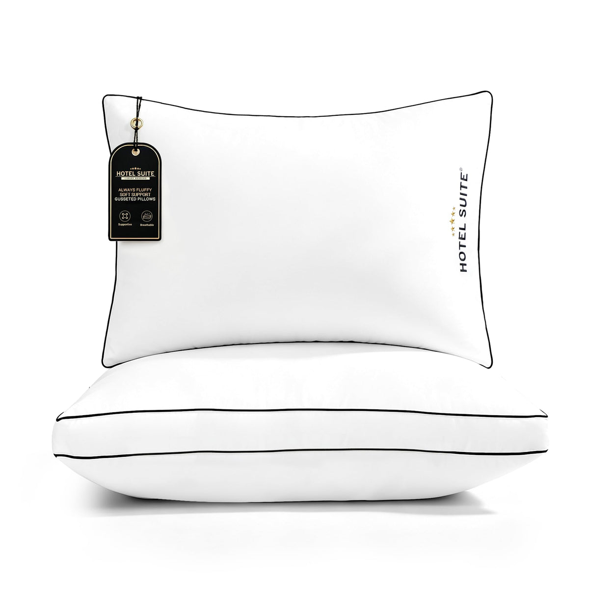 King Size Set of 2 Medium Soft Bed Pillows W990