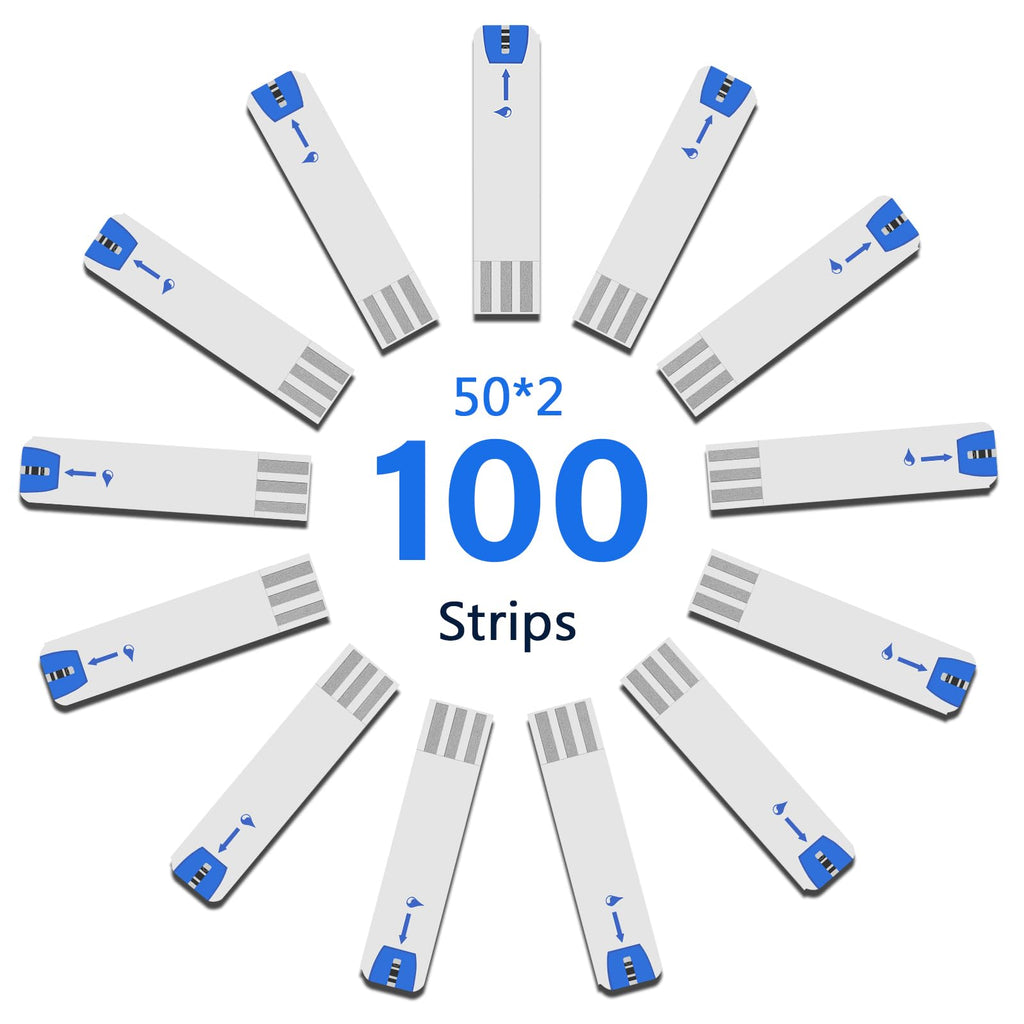Glucose Test Strips 100 Count No Coding S709154