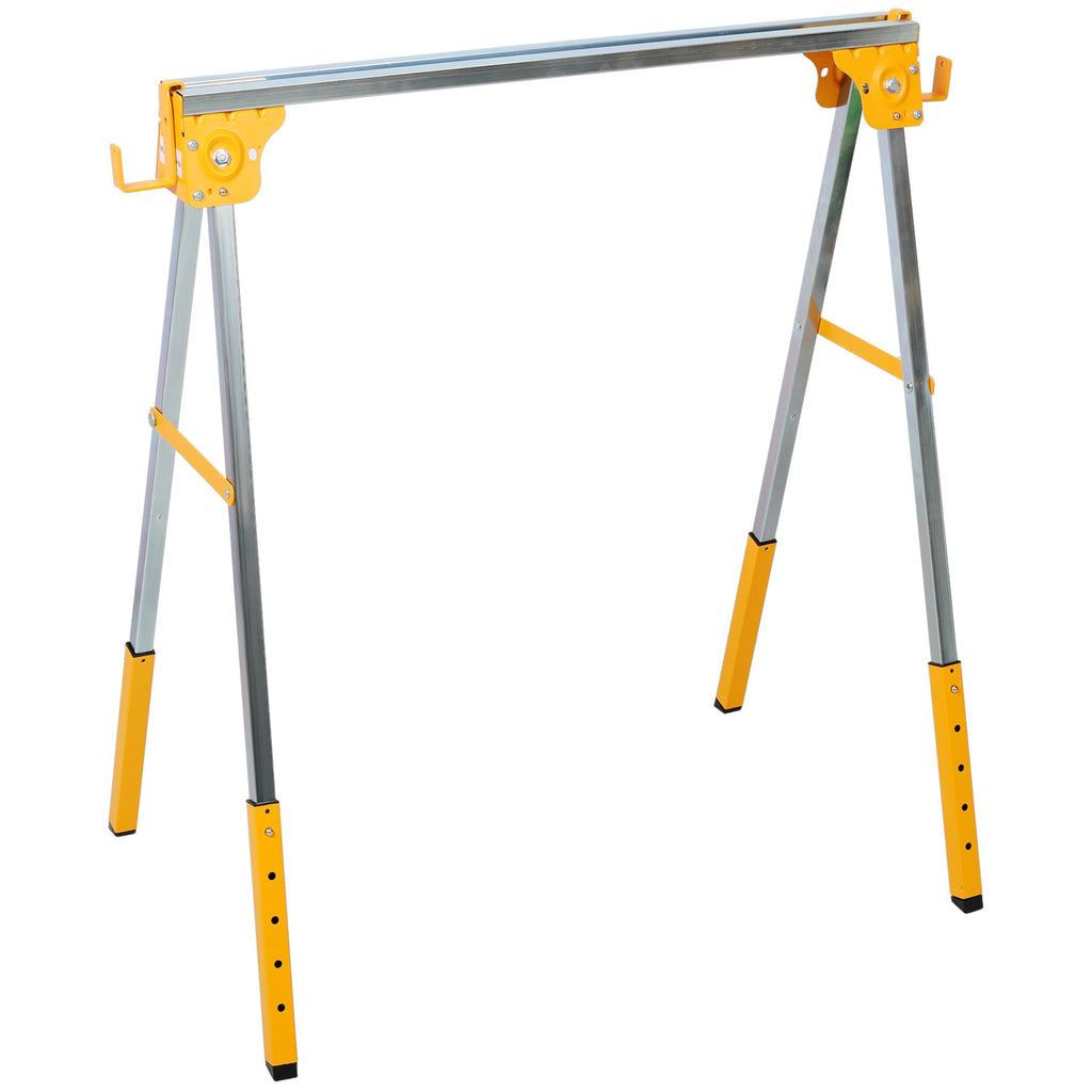 Adjustable Folding Steel Sawhorse 2 Pack T5981