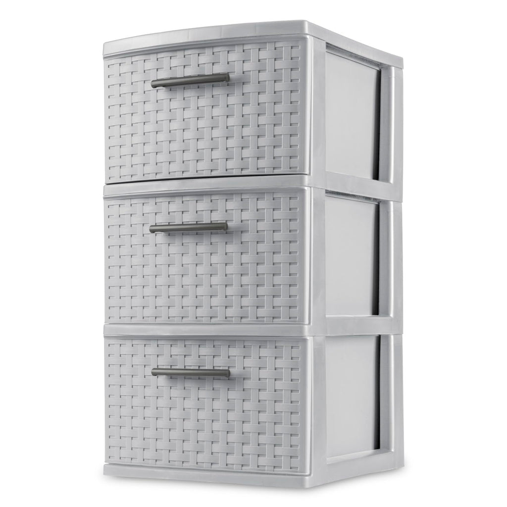 3 Drawer Plastic Storage Organizer, 2 Pack O54976