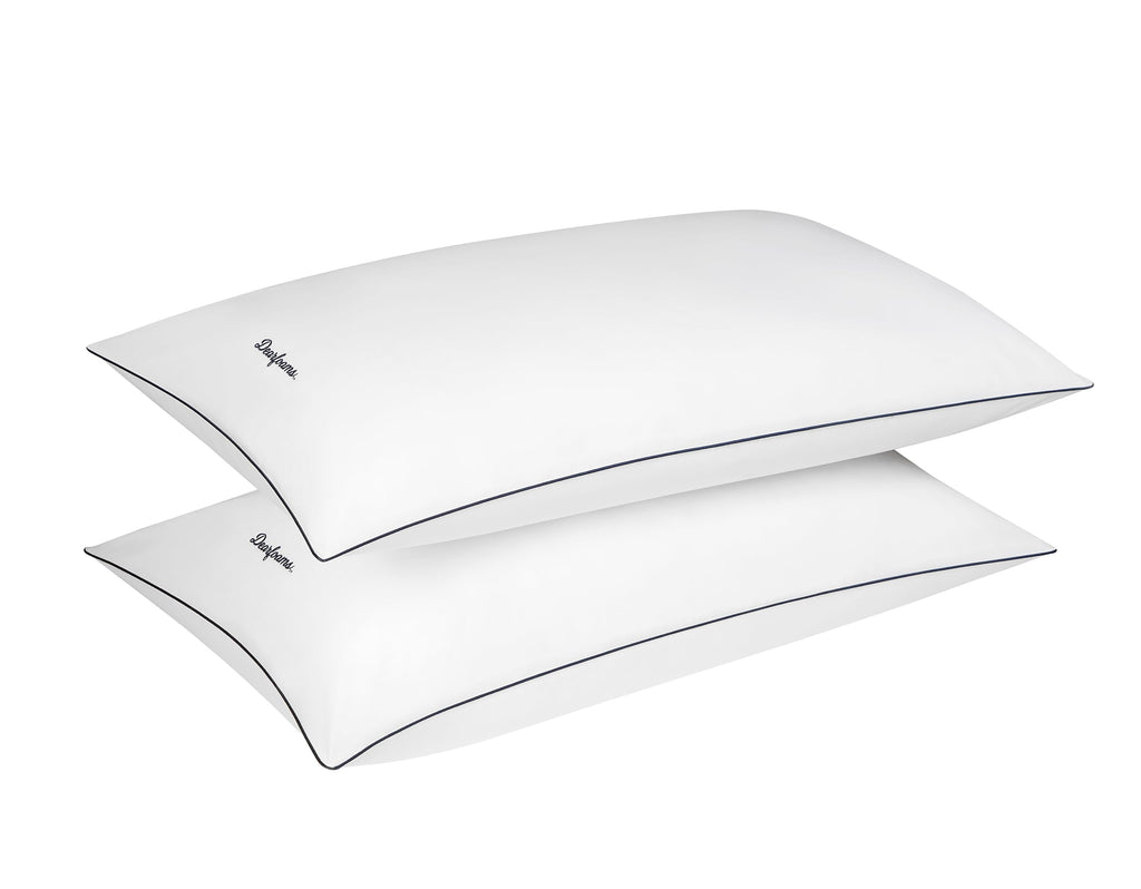 Set of 2 King Size Cotton Down Alternative Bed Pillows J49134