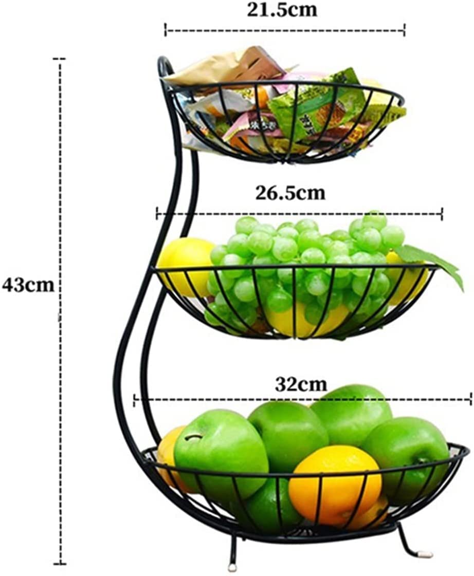 3 Tier Fruit Basket with Handle I4426
