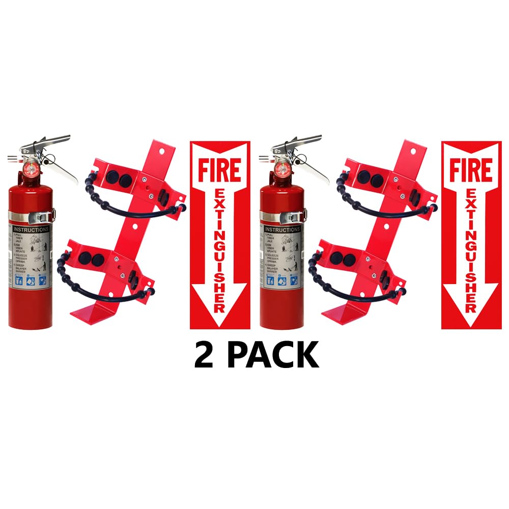 2 Pack 2.5 Lb ABC Fire Extinguisher W89189