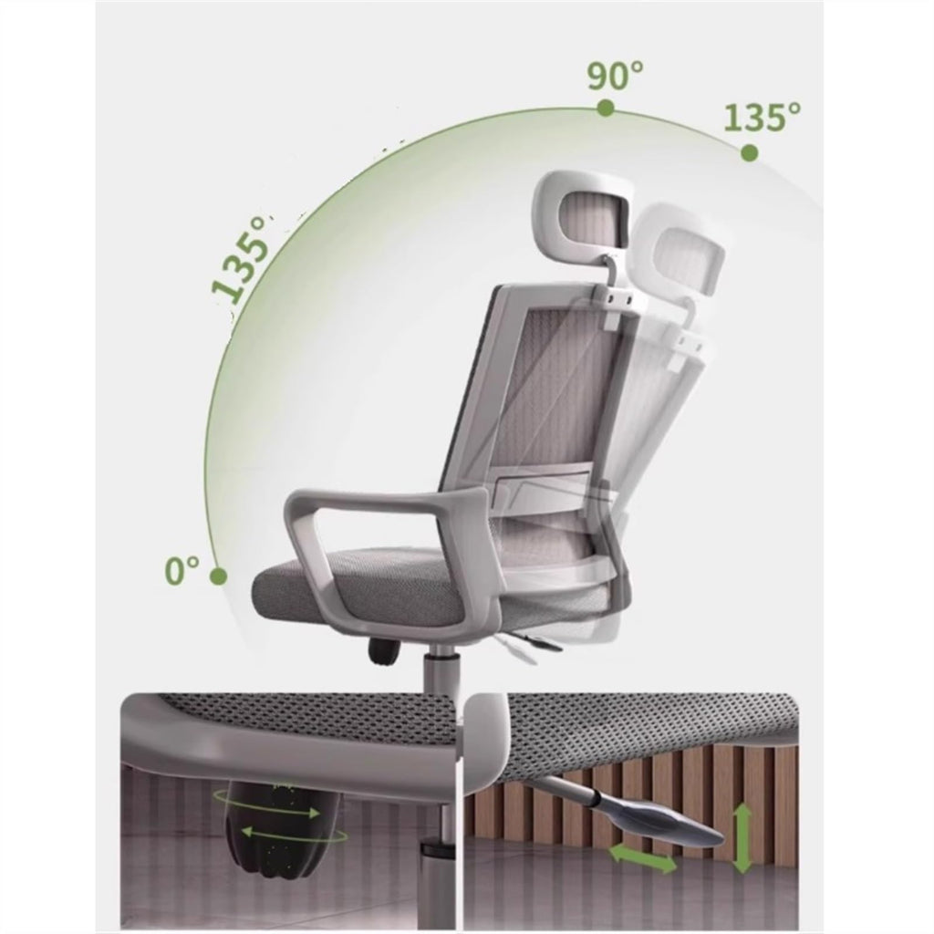 Orange Ergonomic Mesh High Back Office Chair N868919