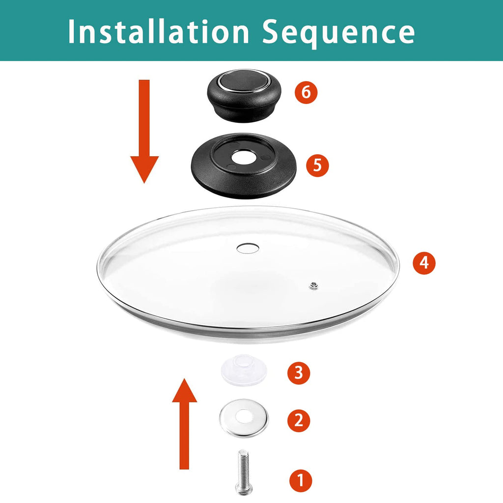 12 Inch Tempered Glass Pan Lid R608353