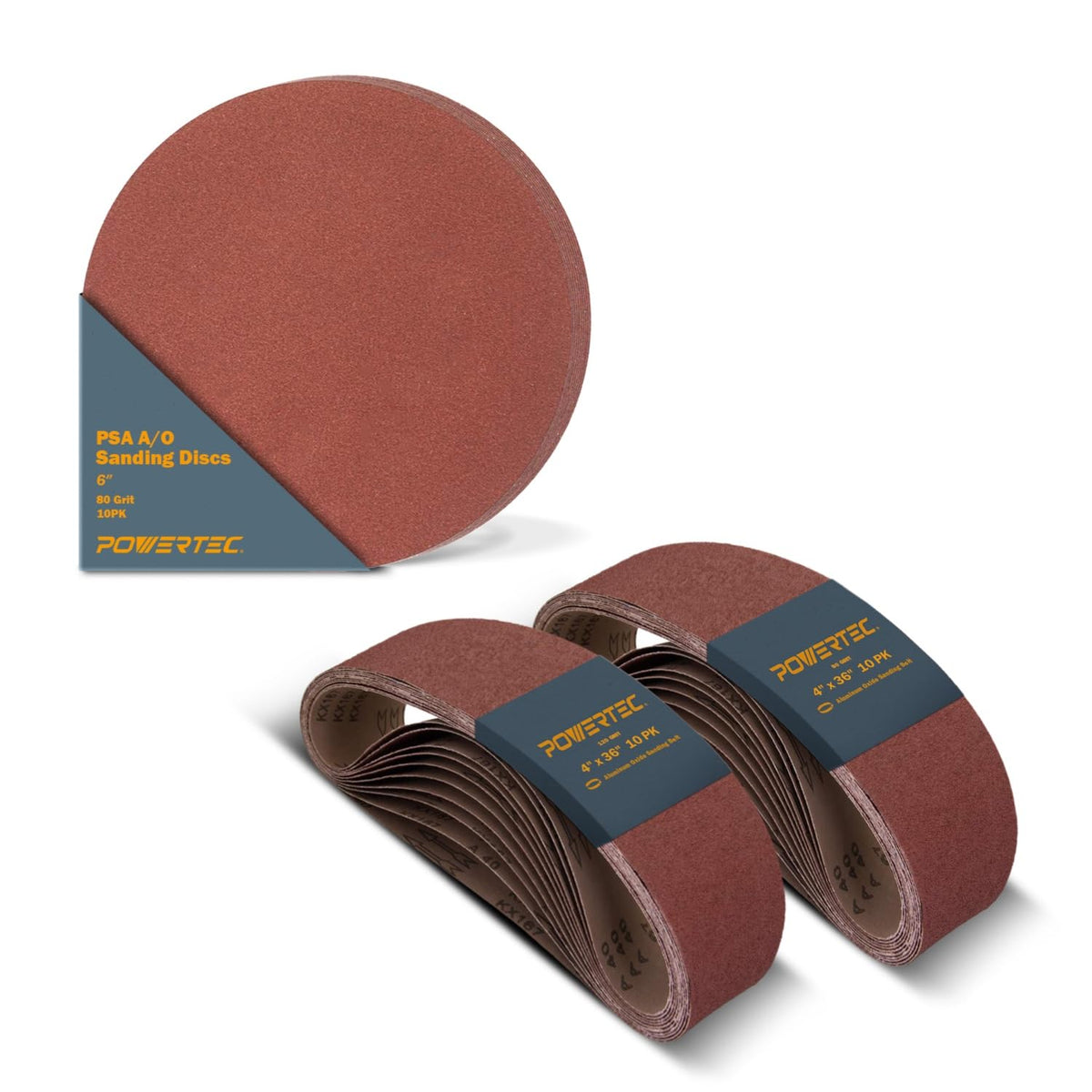 4 x 36 Inch Aluminum Oxide Sanding Belts X7345