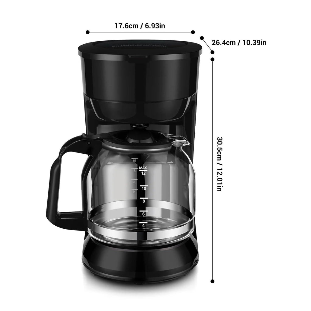 12-Cup Coffee Maker with Reusable Filter O21639