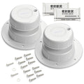RV Plumbing Vent Cap Fits 1 to 2 3/8 Inch Pipe White 2 Pack C930
