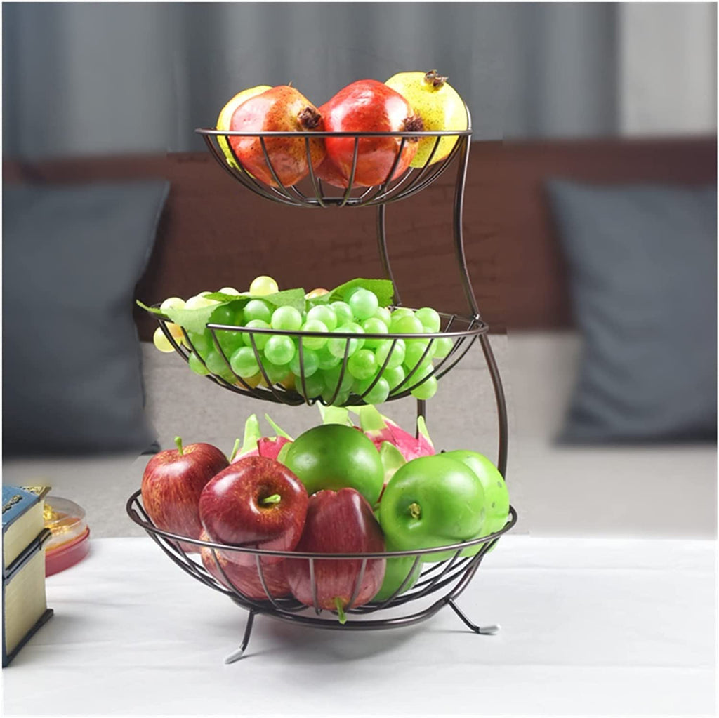 3 Tier Fruit Basket with Handle I4426