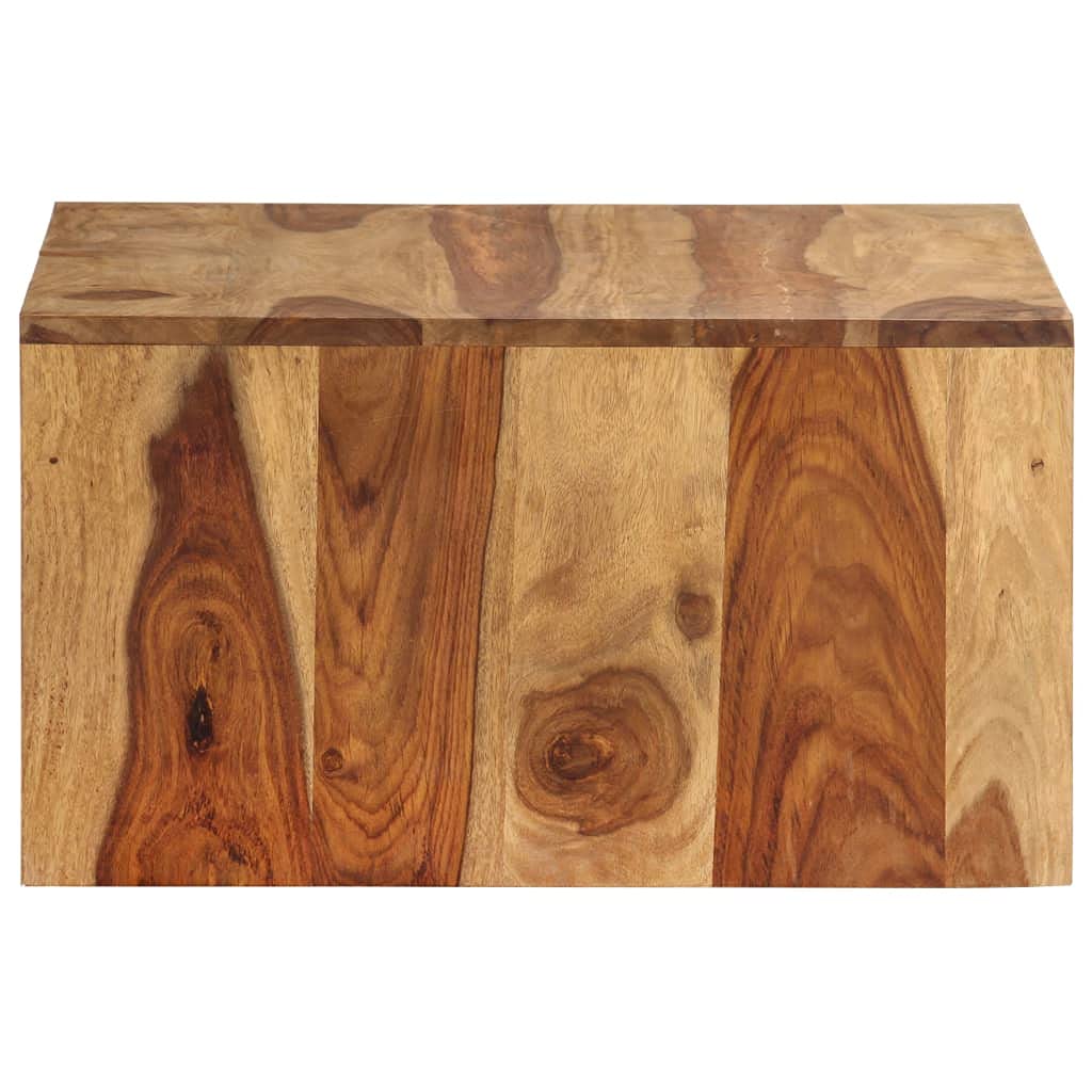 Brown Solid Sheesham Wood Nesting Coffee Table Set of 2 X155