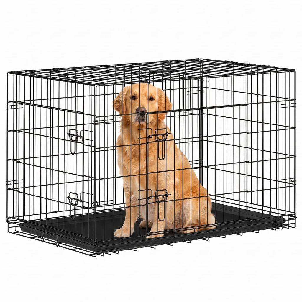 48" Double Door Crate Kennel with Divider C664064