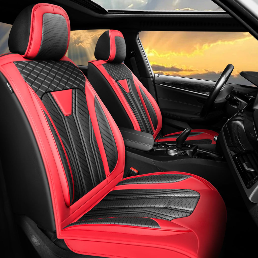 Red & Black Car Seat Covers I578