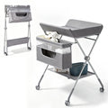 Baby Changing Table with Wheels, Portable Adjustable Folding Diaper Station with Storage Y769151