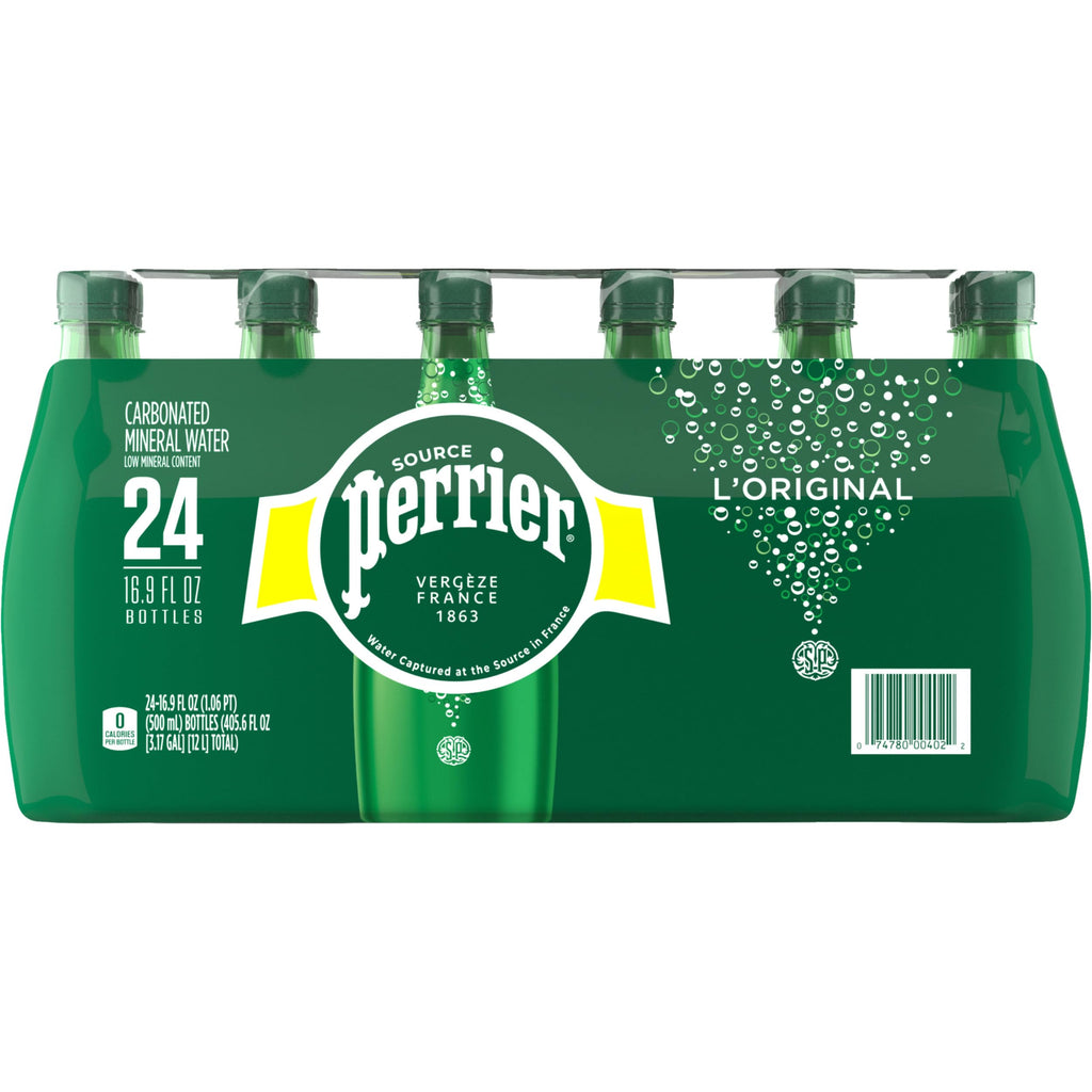 Carbonated Mineral Water Plastic Bottles 16.9 Fl Oz Pack of 24 L948