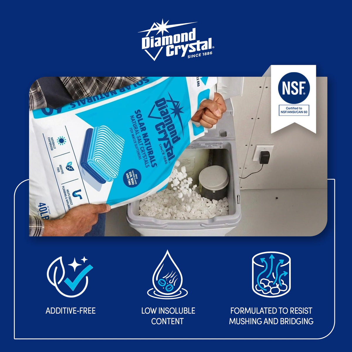 4 Pack Water Softener Salt, 40 lbs R916591