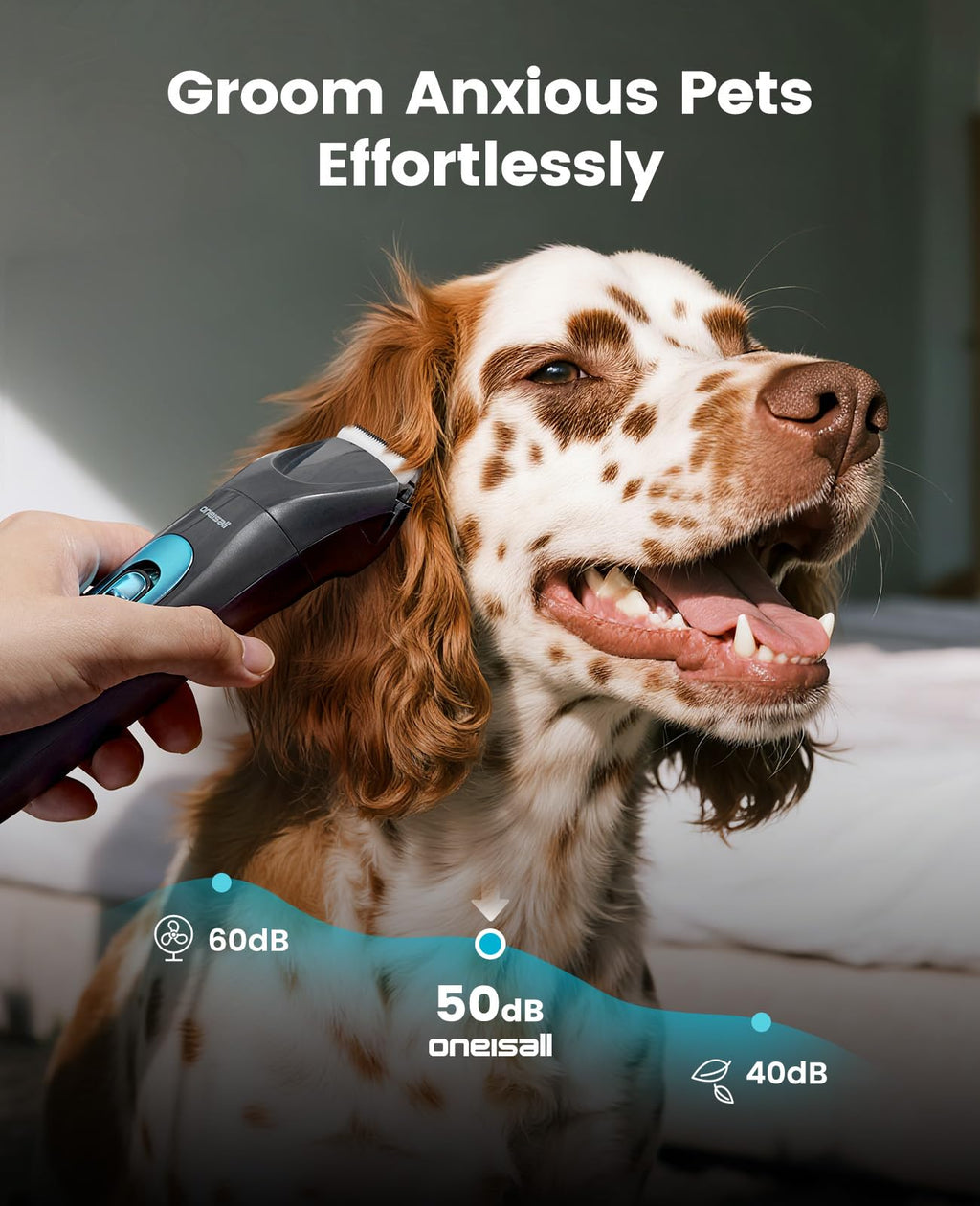 4-in-1 Dog Grooming Kit with LED Light C332