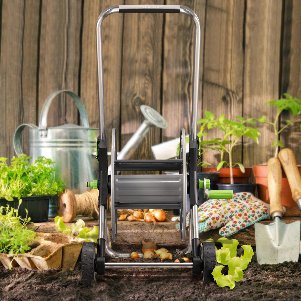 Garden Hose Reel Cart I856