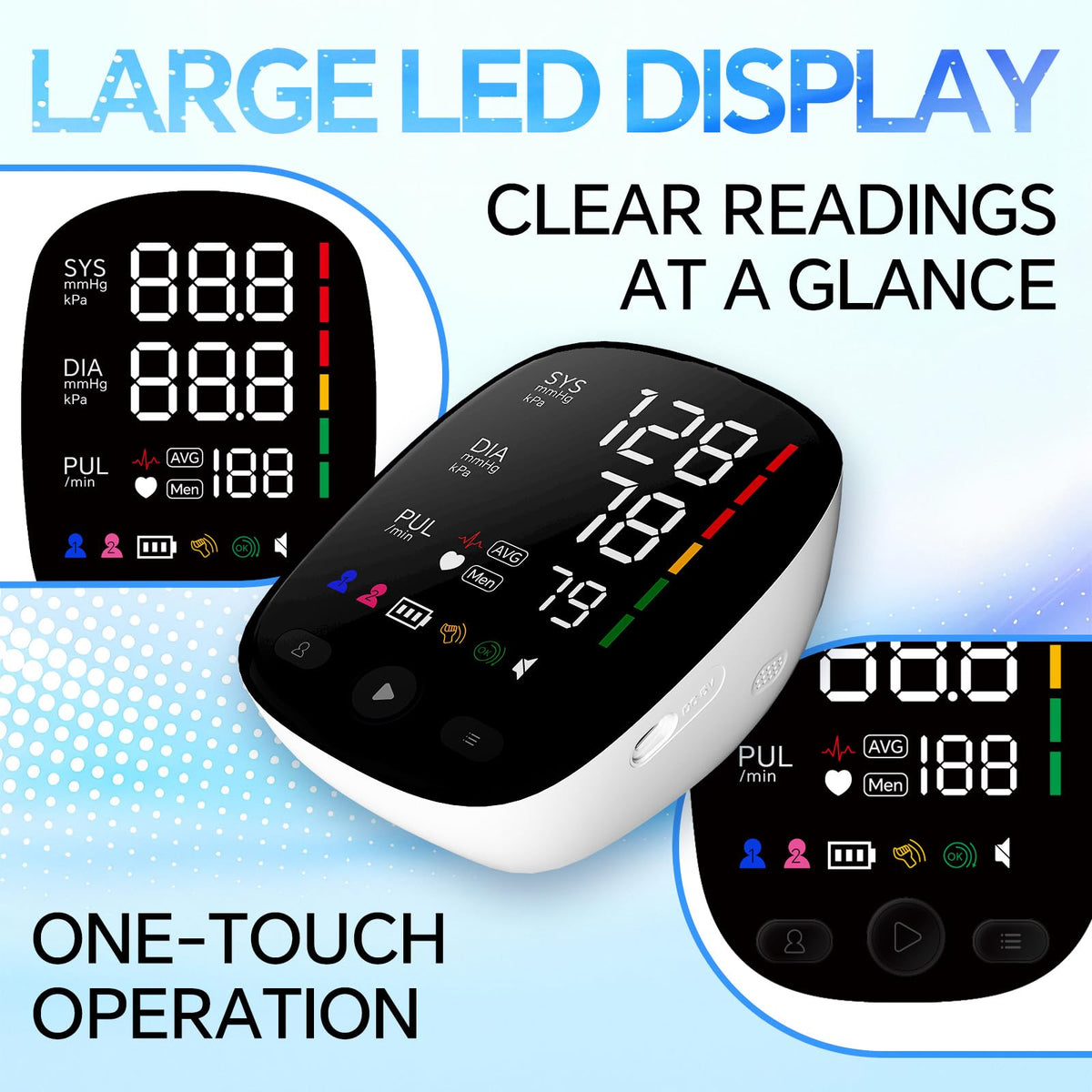 Electronic Blood Pressure Monitor with 9~17 inch Cuff M579868