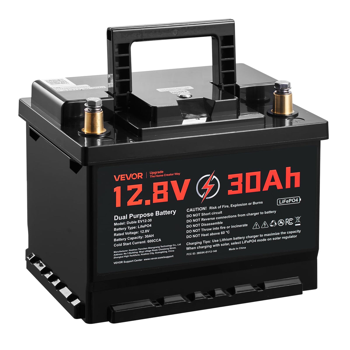 12V 30Ah LiFePO4 Dual Purpose Battery G586