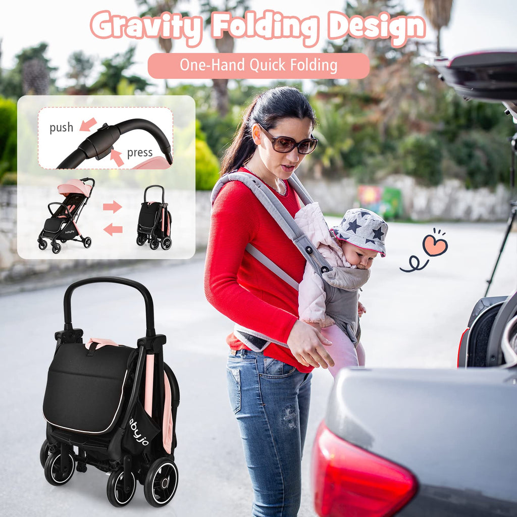 Lightweight Compact Baby Stroller with Canopy and Storage Basket N747529