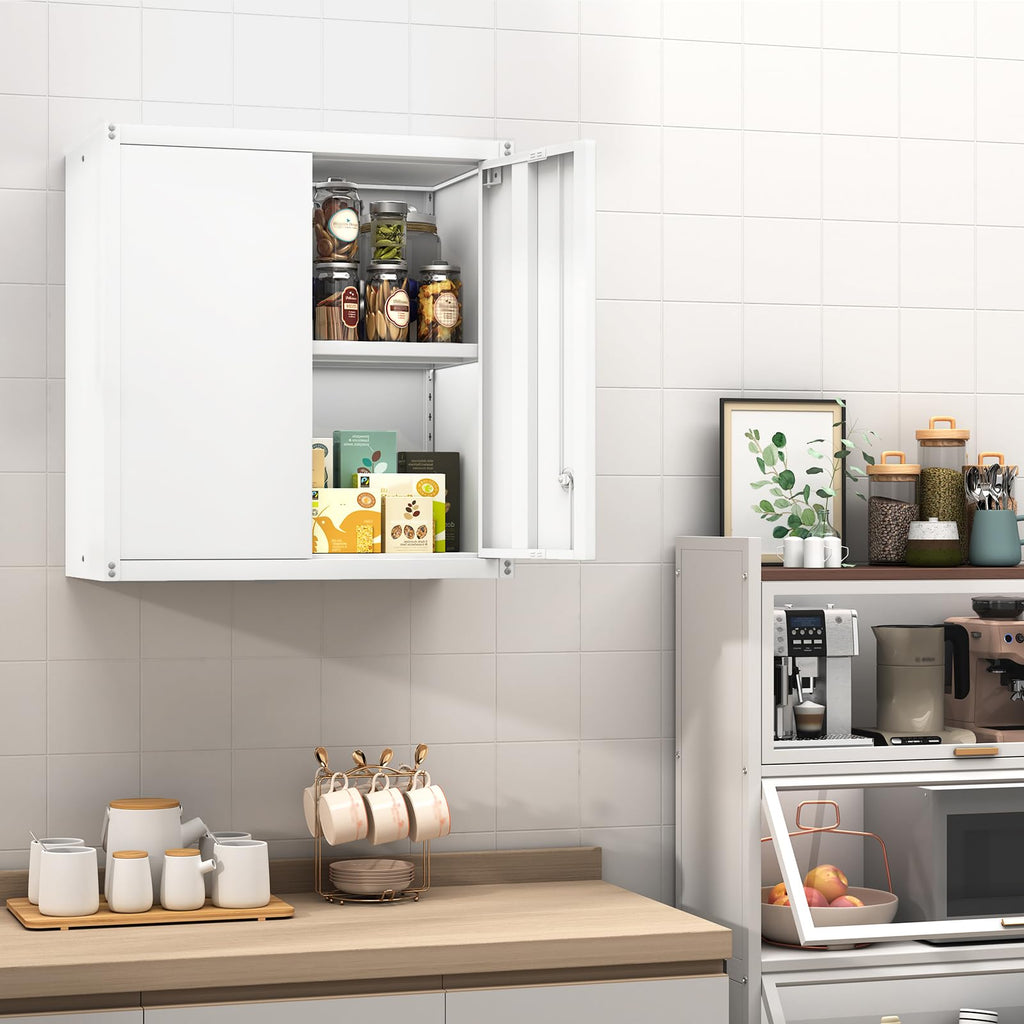 Metal Wall Mounted Storage Cabinet with Lock R821