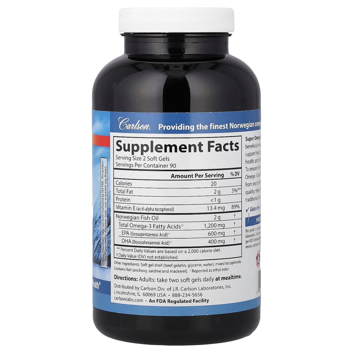 Omega-3 1200 mg 180 Softgels O51002