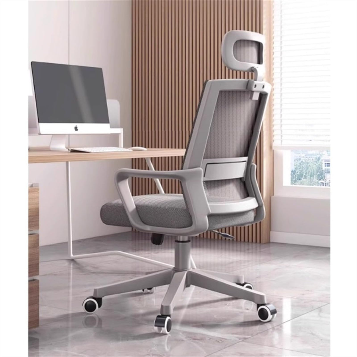 Orange Ergonomic Mesh High Back Office Chair N868919