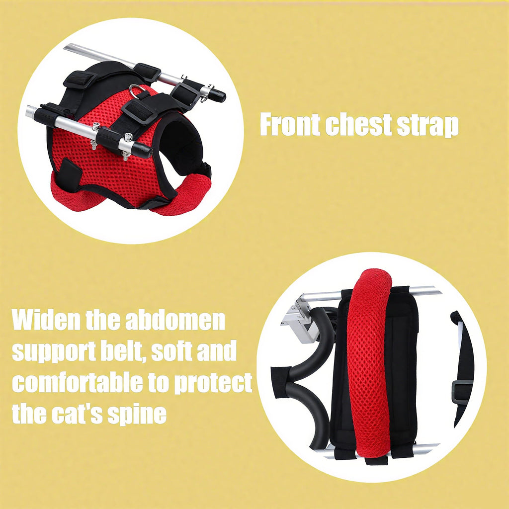 Adjustable 2 Wheels Pet Wheelchair J520