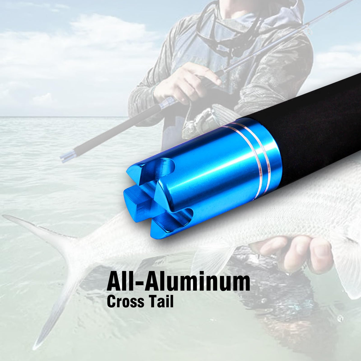 2-Piece Saltwater Spinning Fishing Rod A4549