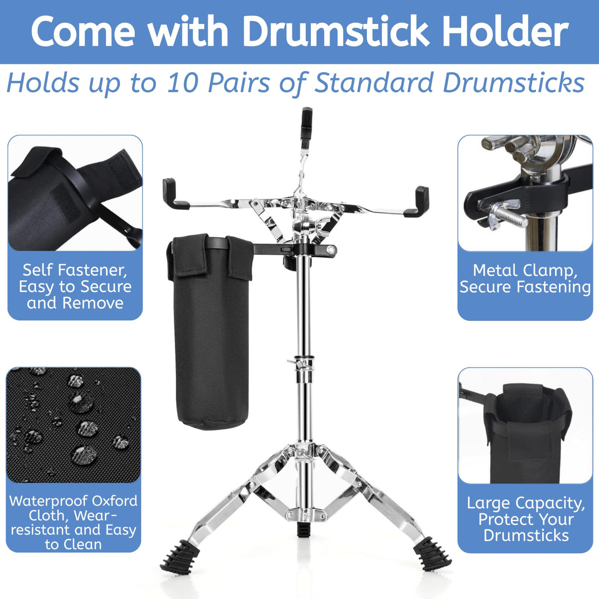 Double Braced Tripod Snare Drum Stand J12697