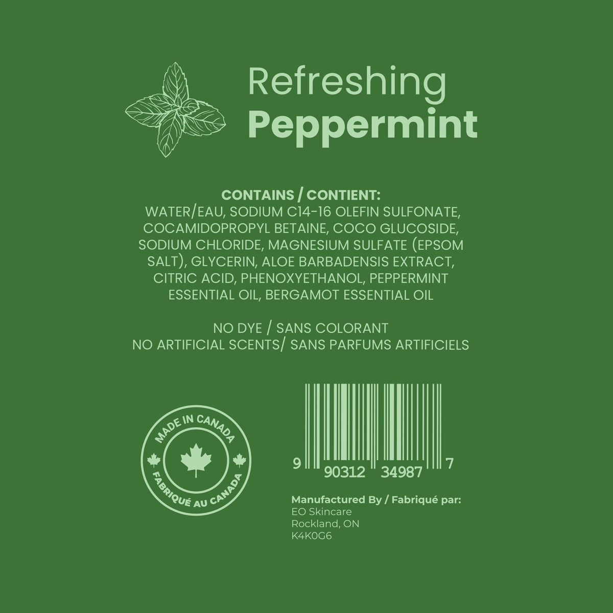 Scented Foaming Bubble Bath with Essential Oils and Epsom Salt, 33.8 fl oz F2870