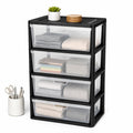 4 Drawer Plastic Storage Tower Organizer I789