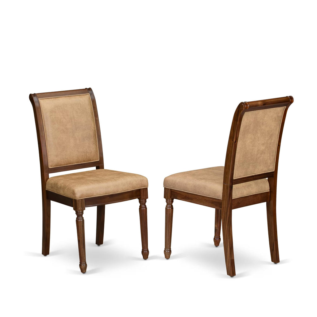 9 Piece Dining Table Set with 8 Beige Polyester Chairs C847951