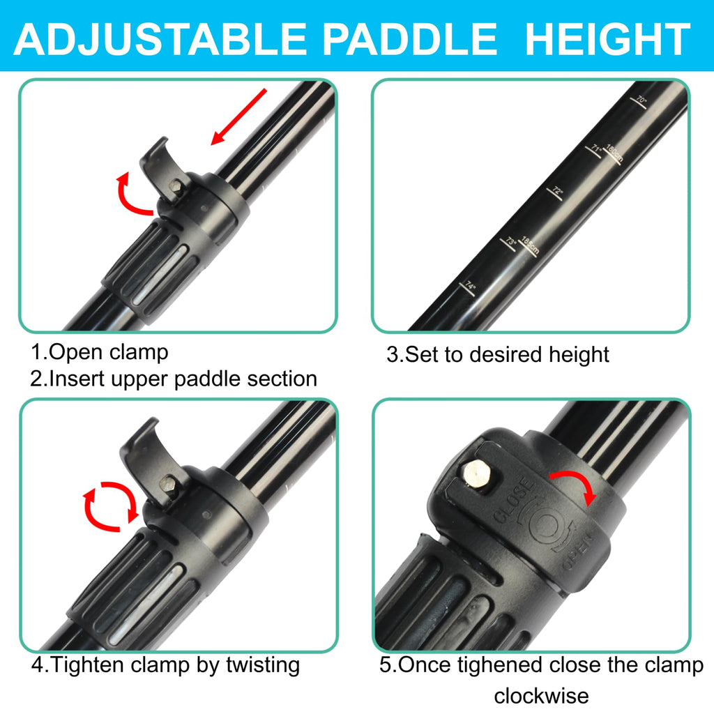 Adjustable 4-Piece Dual Blade Aluminum Paddle W42138