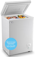 3.5 Cu.Ft Chest Freezer with Removable Basket White I277