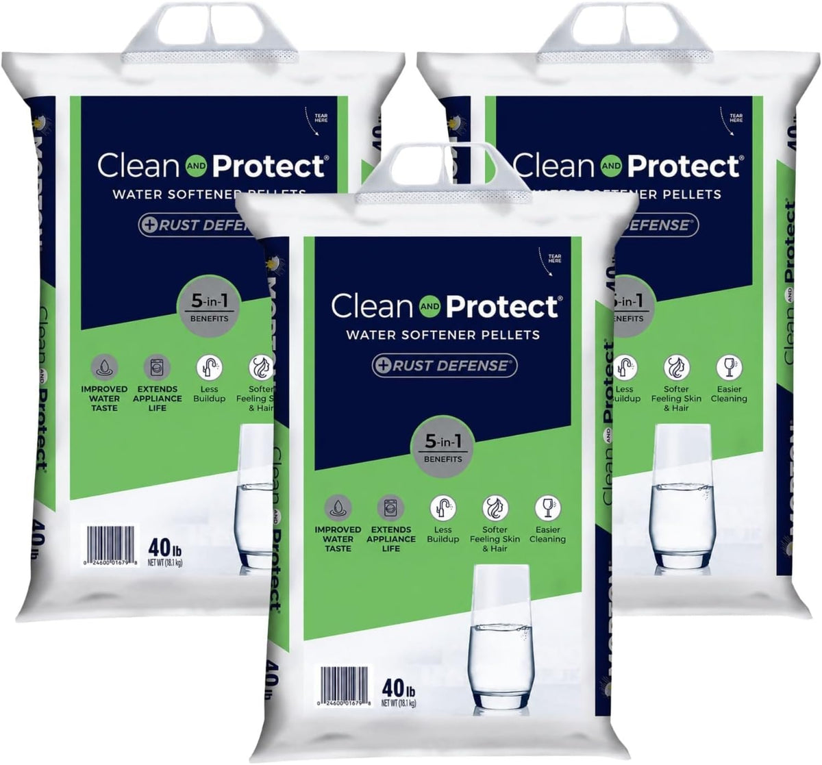 Water Softener Salt Crystals, 40 lb (Pack of 3) V347