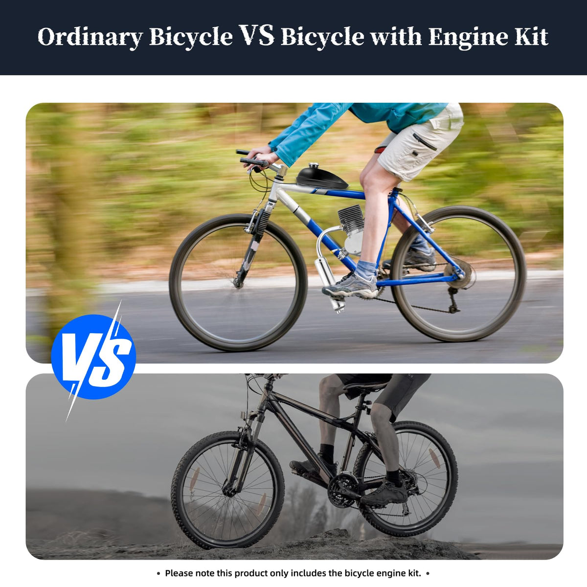 100CC 2 Stroke Bicycle Engine Kit with CDI Ignition and 36-Tooth Sprocket K72861