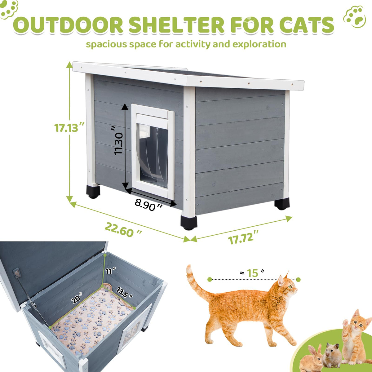 Wooden Pet House with Window X656